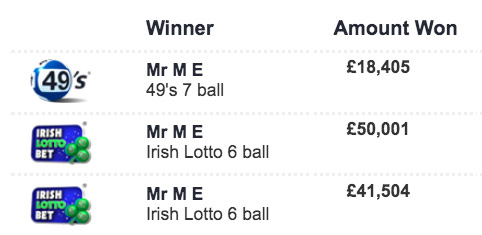 irish lotto payouts